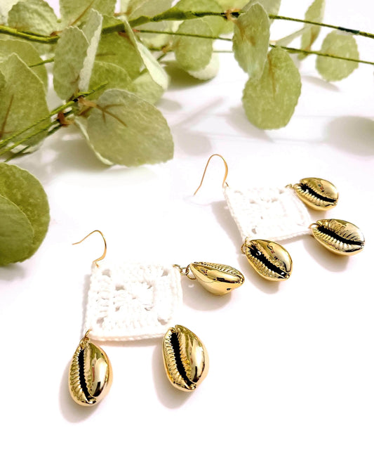 Statement Golden Cowrie Shell-0